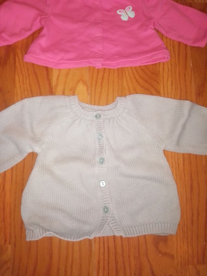 Lot 1 mois gilets coton Vertbaudet et Kimbaloo - photo numéro 3