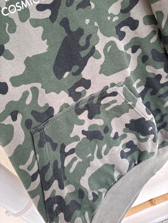 Sweat à capuche treillis militaire Gemo Taille M - photo numéro 3