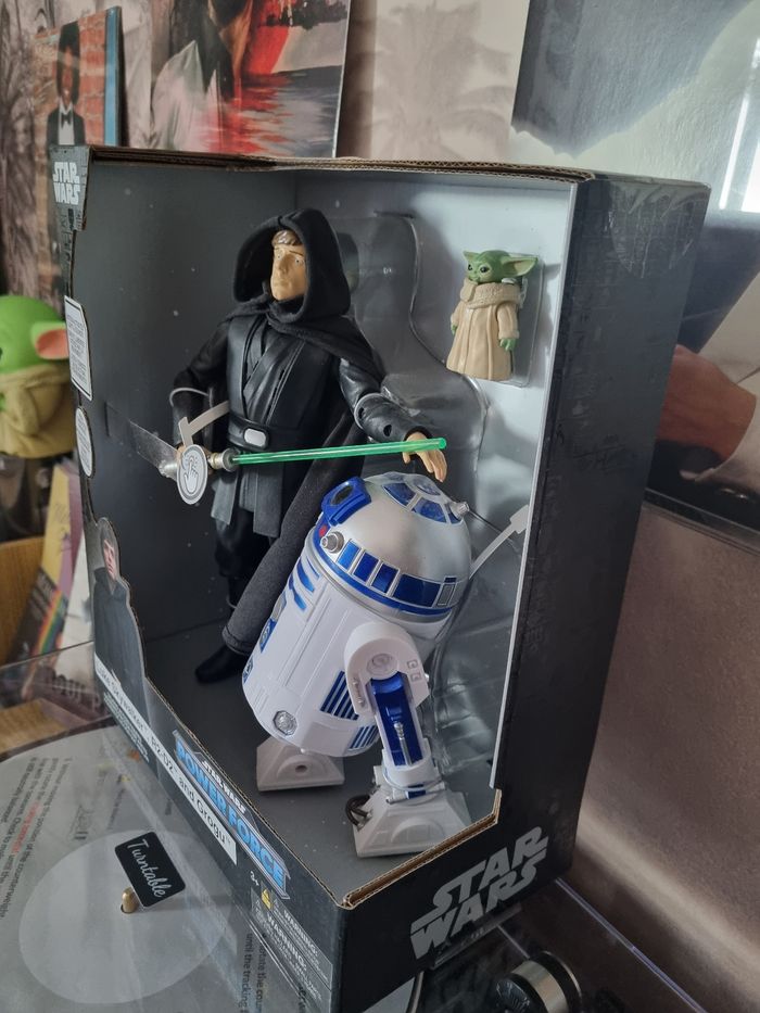 Figurines parlante Luke Skywalker / Grogu et RD2D - photo numéro 5