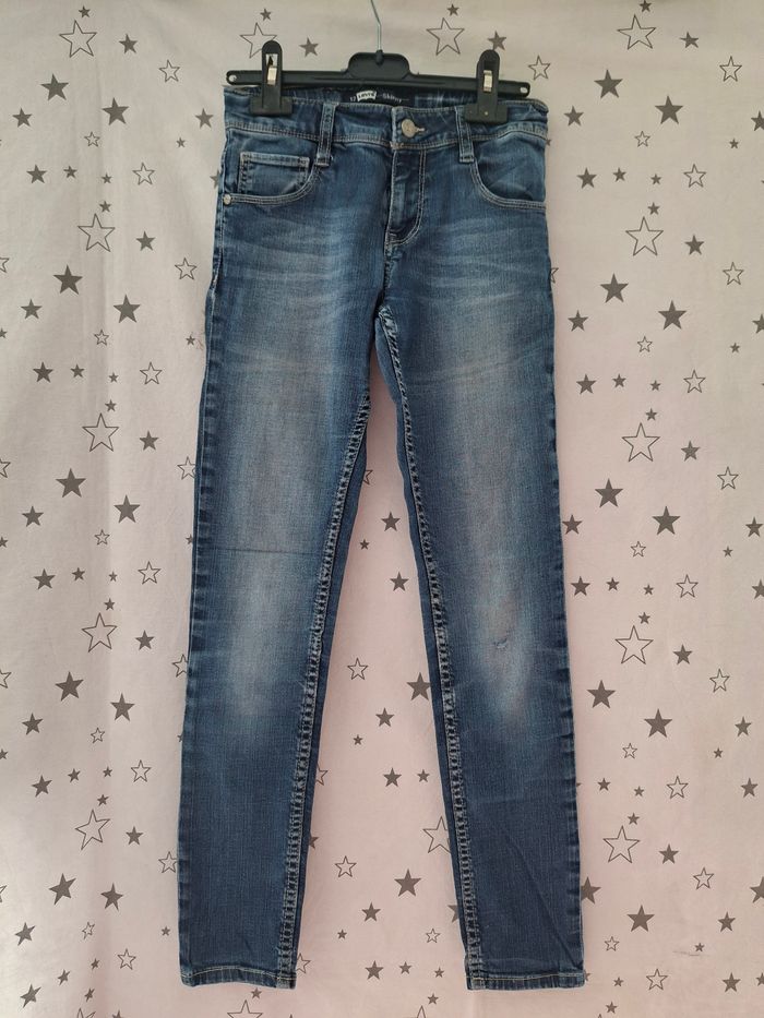 Jean bleu denim skinny 12 ans Levis - photo numéro 2