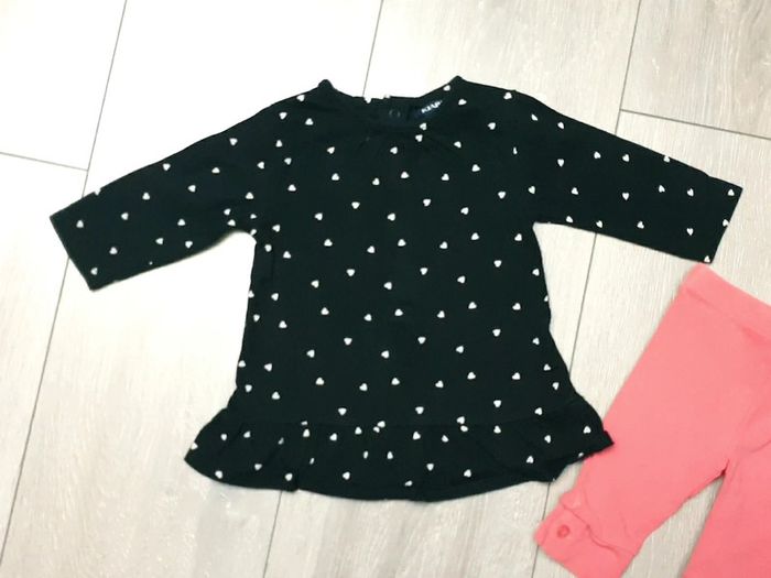 Ensemble 2 pièces. Fille 3 mois. Marque Vertbaudet/ Kiabi - photo numéro 2