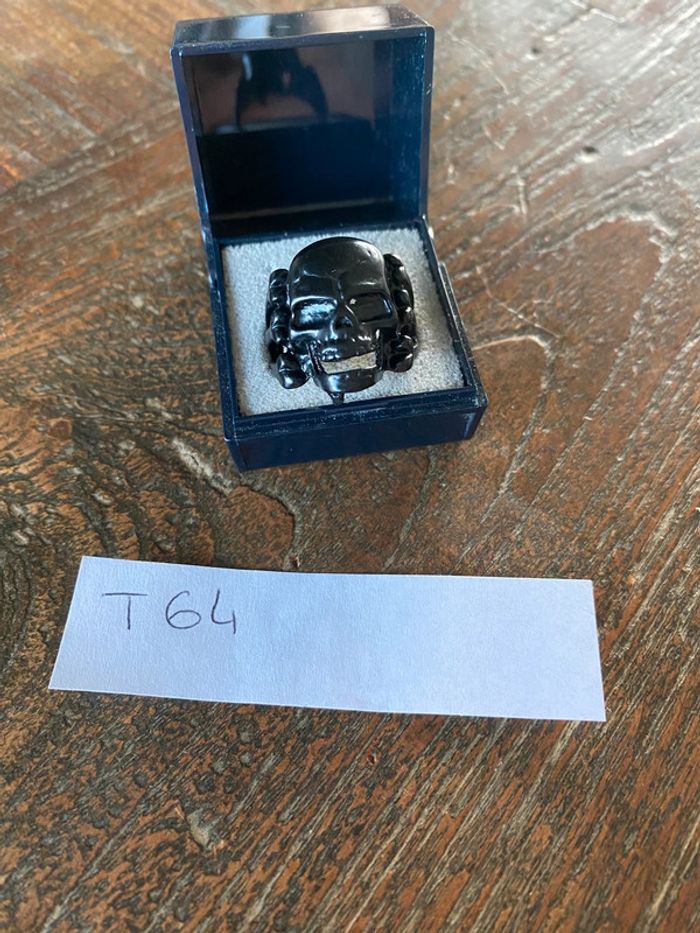 Magnifique bague noire  , gothique , taille 64 - photo numéro 9