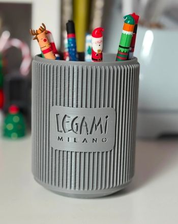 Pot à crayons Legami gris