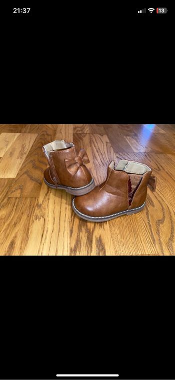 Botte en cuir marron
