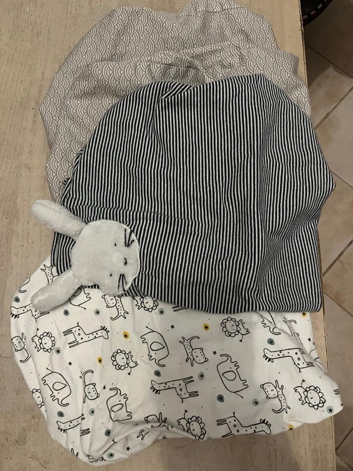 Lot 3 housse matelas langer