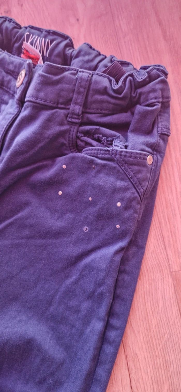 Pantalon bleu marine motif doré tape à l oeil 12 ans - photo numéro 4