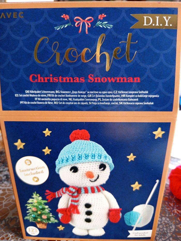 Kit de crochet Bonhomme de neige, D.I.Y.