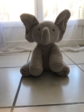 Elephant qui joue a cache cache