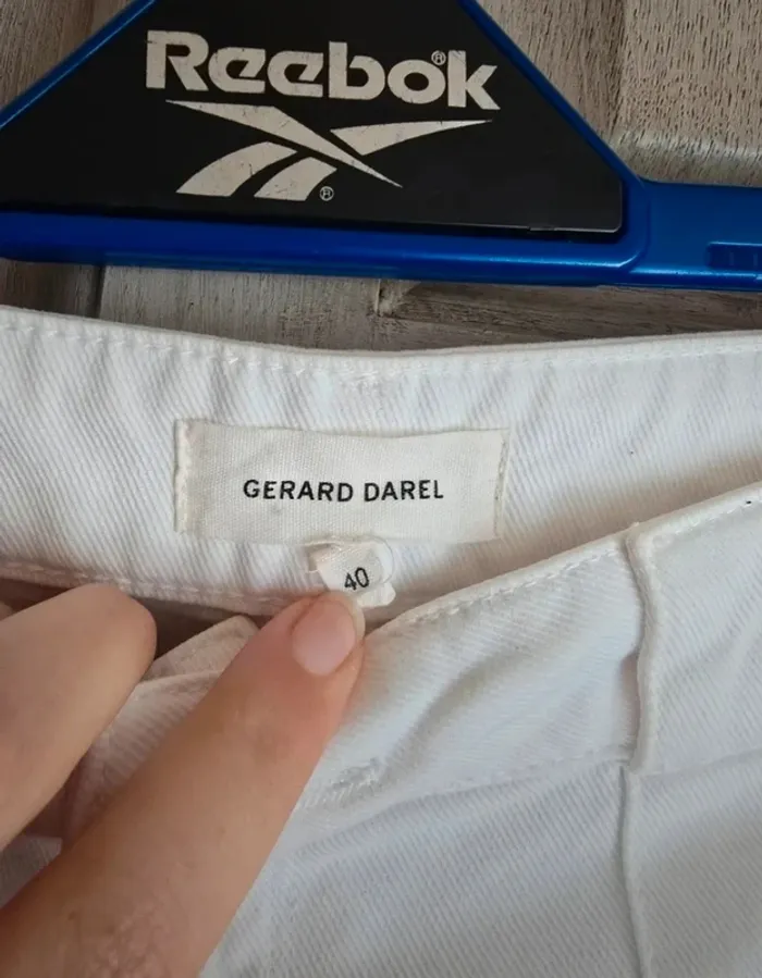 Jean blanc évasé flare Gérard darel taille 40 - photo numéro 2
