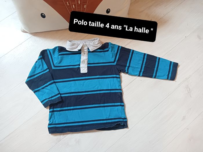 Polo 4 ans garçon manches longues