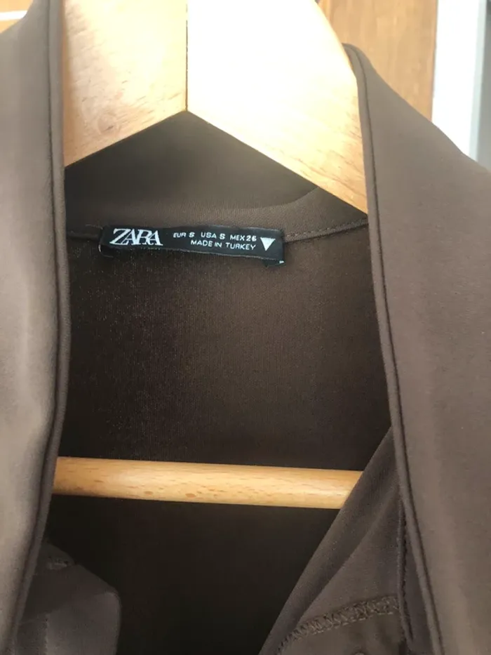 Chemise marron Zara - photo numéro 3