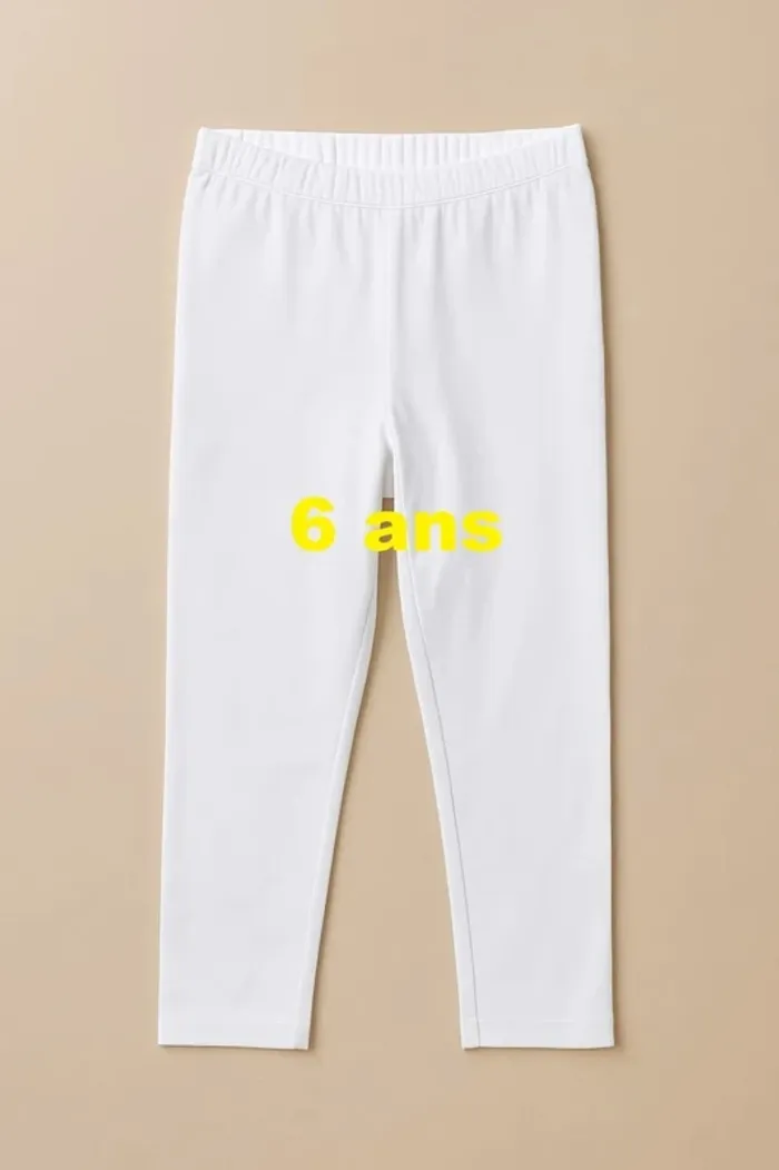 Legging blanc Poivre Blanc Taille 6 ans