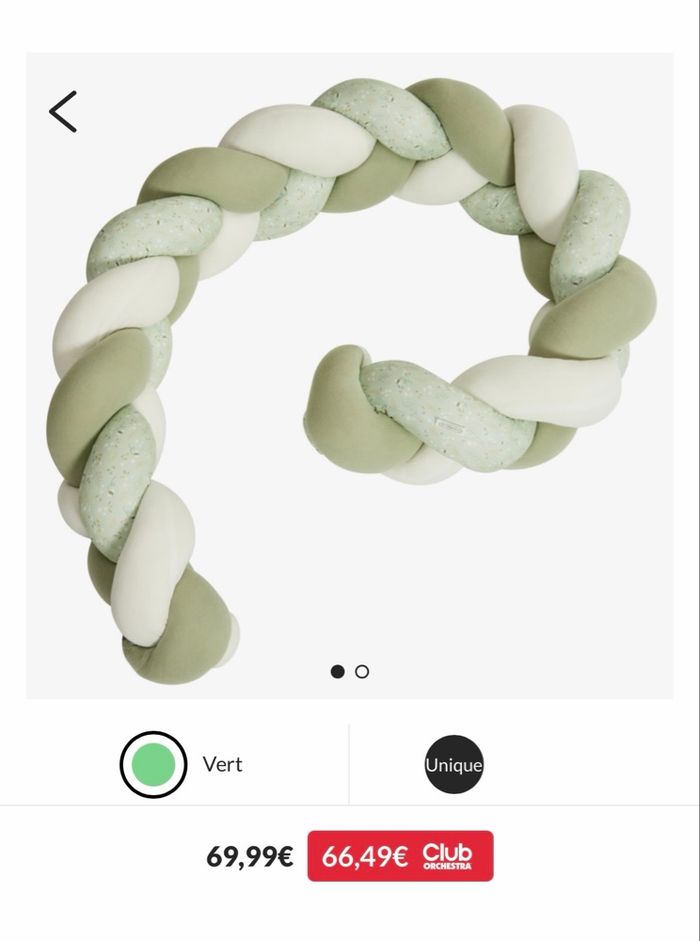 Tresse de lit bleu orchestra - photo numéro 6