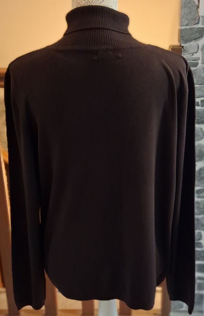 Pull à col roulé marron - photo numéro 5