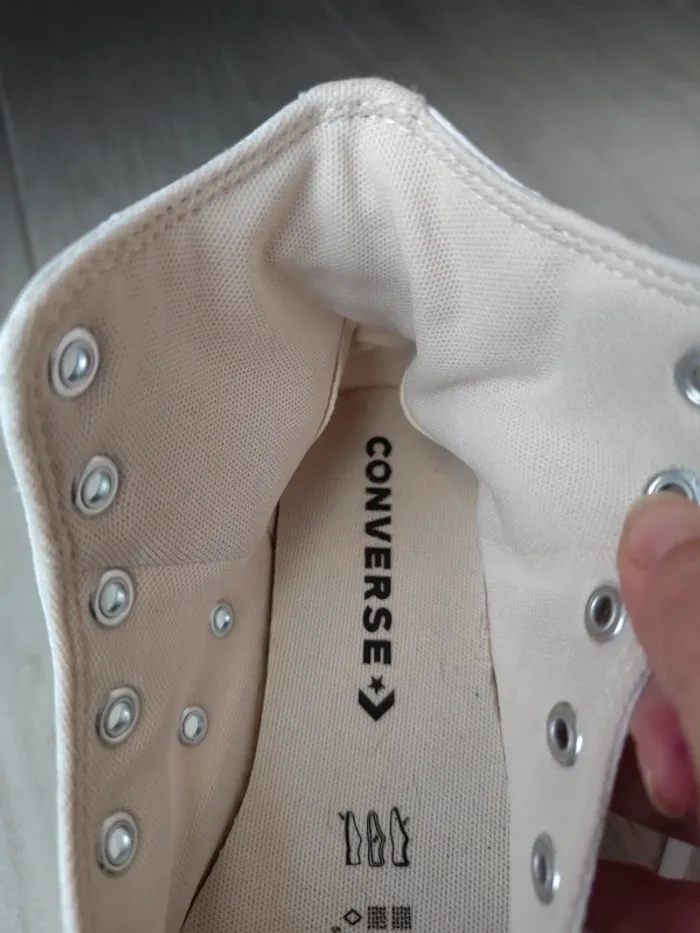 Converse plateforme blanche - photo numéro 9