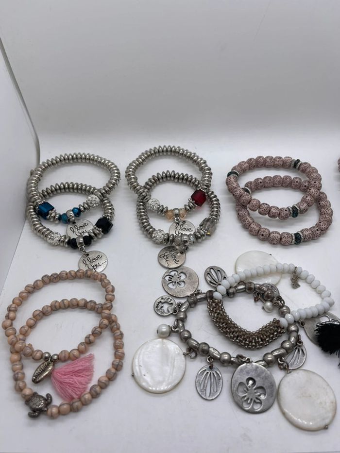 🌸 Lot de 15 bracelets fantaisie / bohème - photo numéro 9