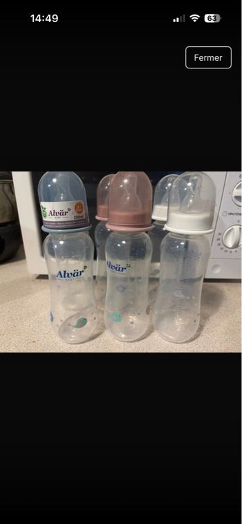 Lots de 6 biberons 0+