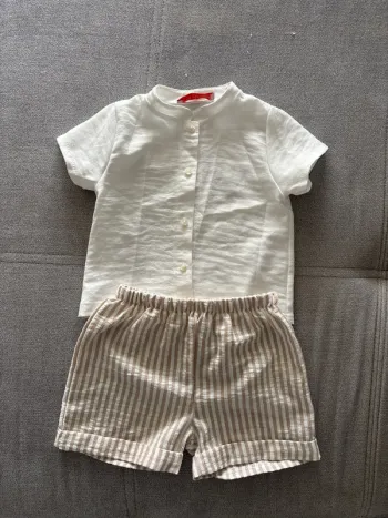 Ensemble short et tee-shirt léger bébé