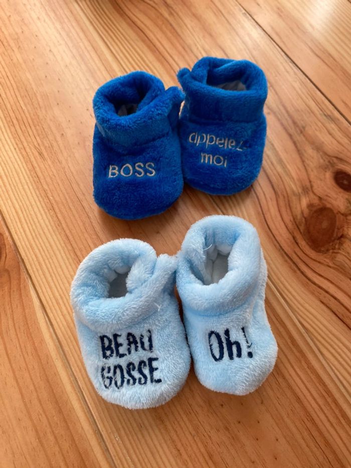Lot 2 paires chaussons neuf