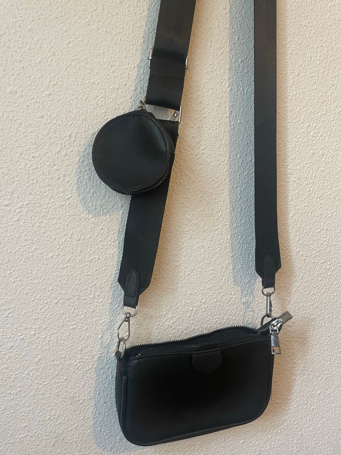 Petit sac bandoulière noir femme - photo numéro 4