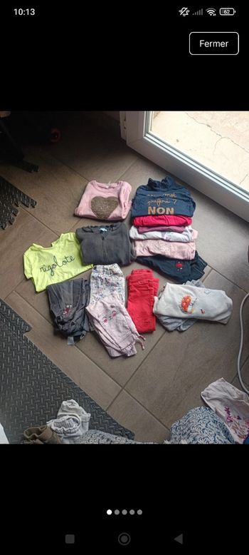 Lot vêtements fille 2 ans