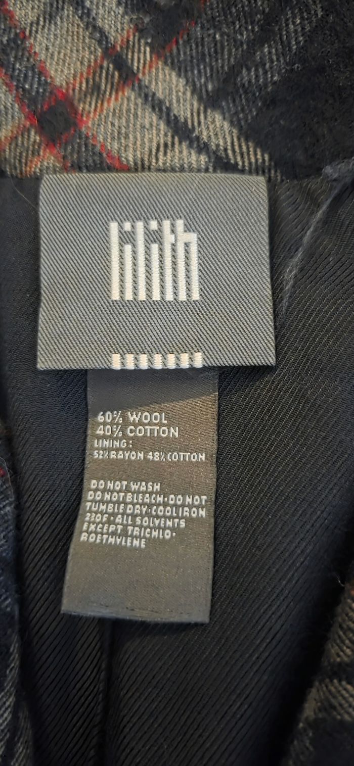 Lilith – Veste Blazer Laine 60% – Taille M – Carreaux Chic – Excellent État - photo numéro 8