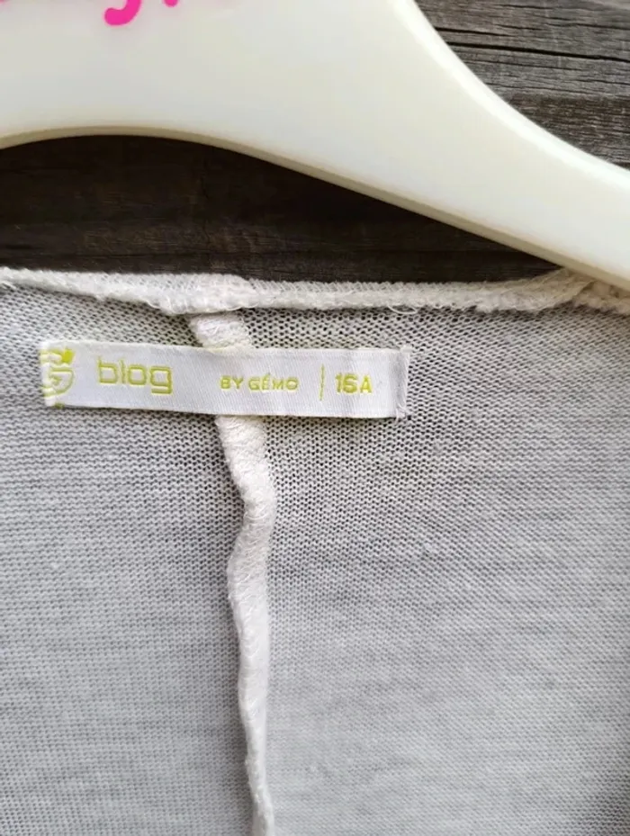 Cardigan blanc dentelle sur es longueur de bras 16 ans Gémo - photo numéro 5