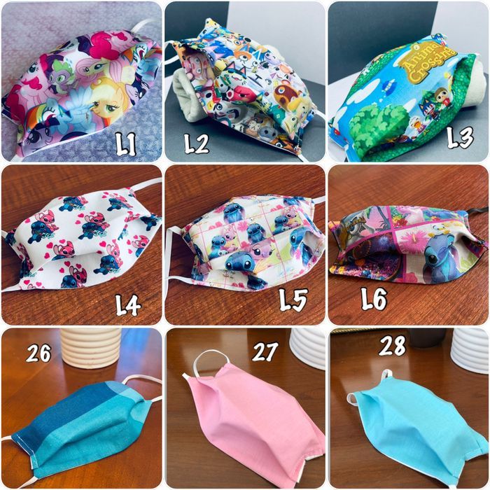 masque enfant lavable et réutilisable en tissus coton - photo numéro 2
