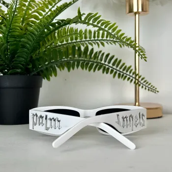 Lunettes de soleil blanches Palm Angels - ultra tendance