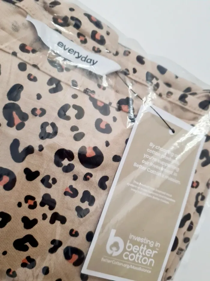 Lot de 2 combi-shorts rose et léopard pour fille 100% coton Everyday - taille 15 ans - photo numéro 5