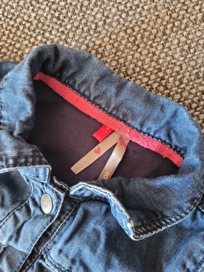 Veste en jean brodée fille 9 mois - photo numéro 5