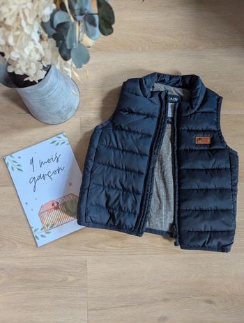 Doudoune sans manche Kiabi 9 mois