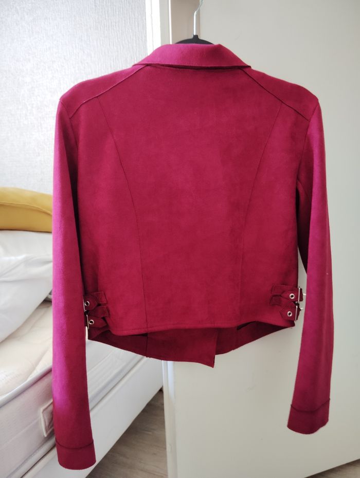Veste blazer femme bordeaux lo - photo numéro 3
