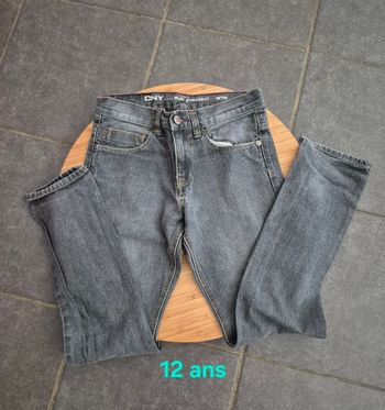 1 jeans gris slim Taille 12 ans