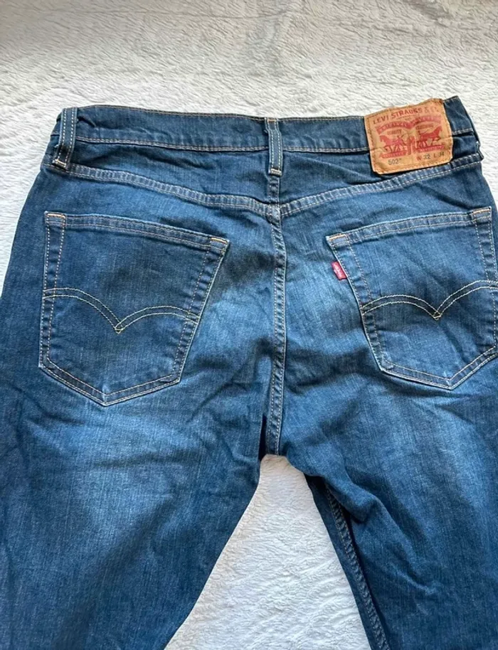 Jean Levi’s 502 Bleu Foncé marine M/40 W30 L34 – Slim taper Homme - photo numéro 12