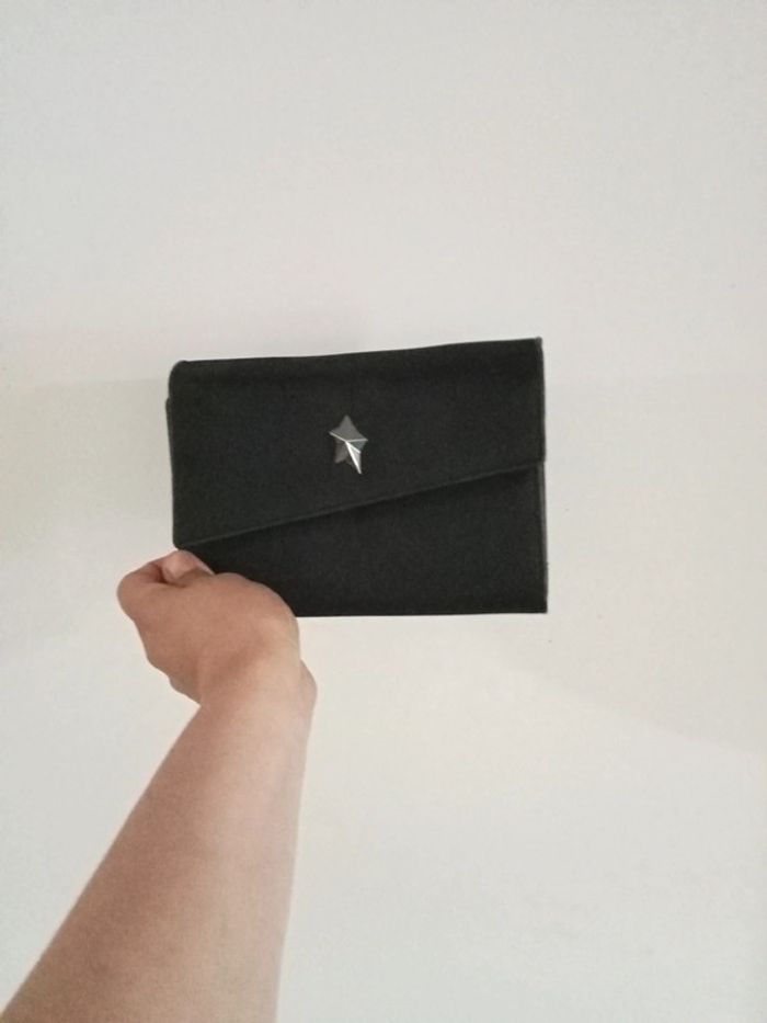 Grand portefeuille thierry Mugler toile et cuir - photo numéro 2