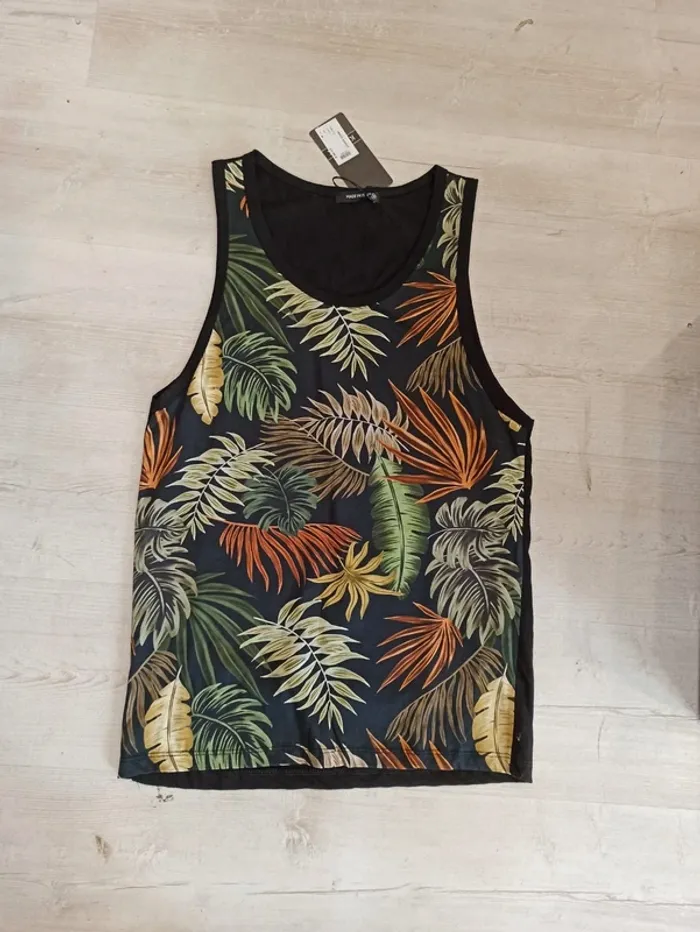 Débardeur homme motifs fleuris taille M