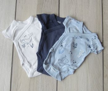 Lot de 3 bodies theme poisson