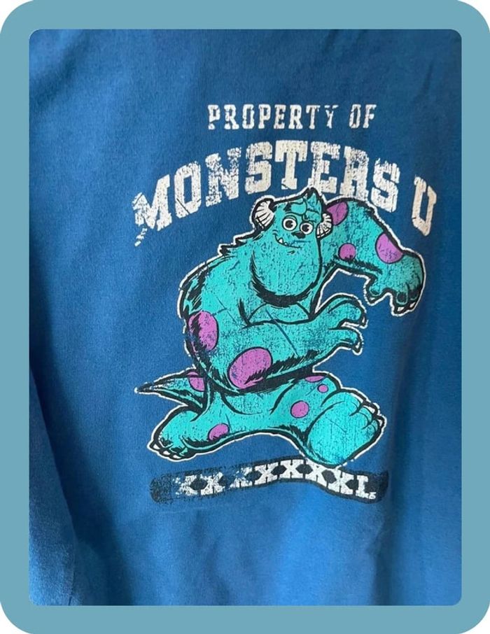 Beau t-shirt manches longues 8 ans Disney monstres et cie - photo numéro 2