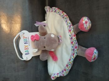 doudou bebe hippopotame fille baby nat des 0 mois
