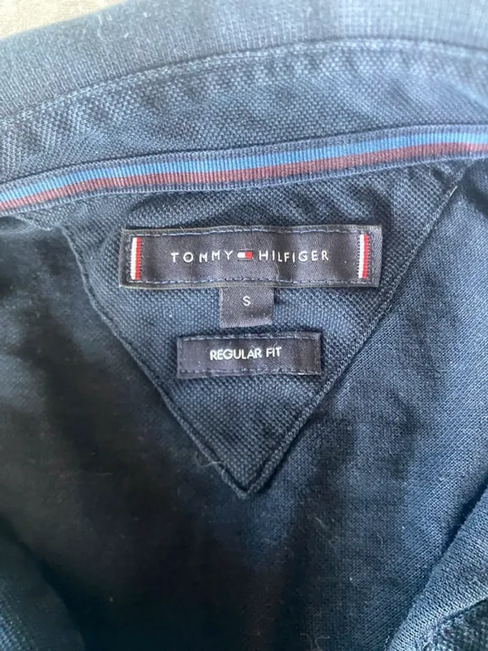 Polo bleu marine homme S - tommy Hilfiger - photo numéro 2
