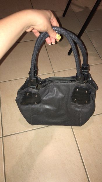 Sac à main gris
