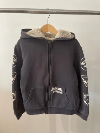 Gilet zipé jurassic world taille 8 ans