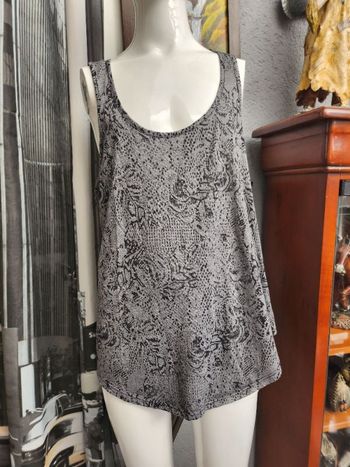 Débardeur gris et noir taille L Undiz (Ang)