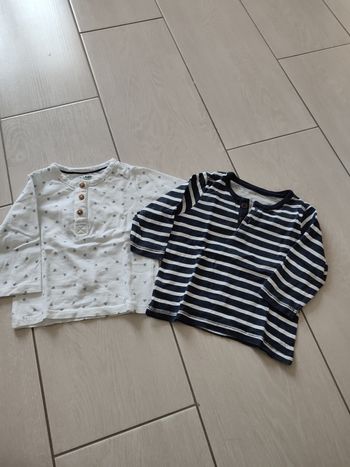 2 tee shirt manches longues