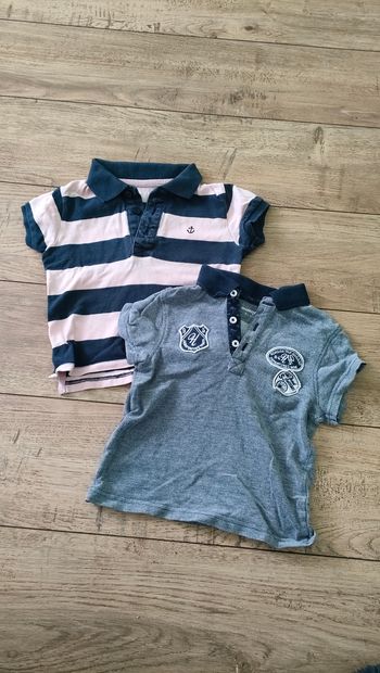Lot de deux polos taille 3 ans.