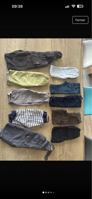 Lot de vêtements garçon 6 mois