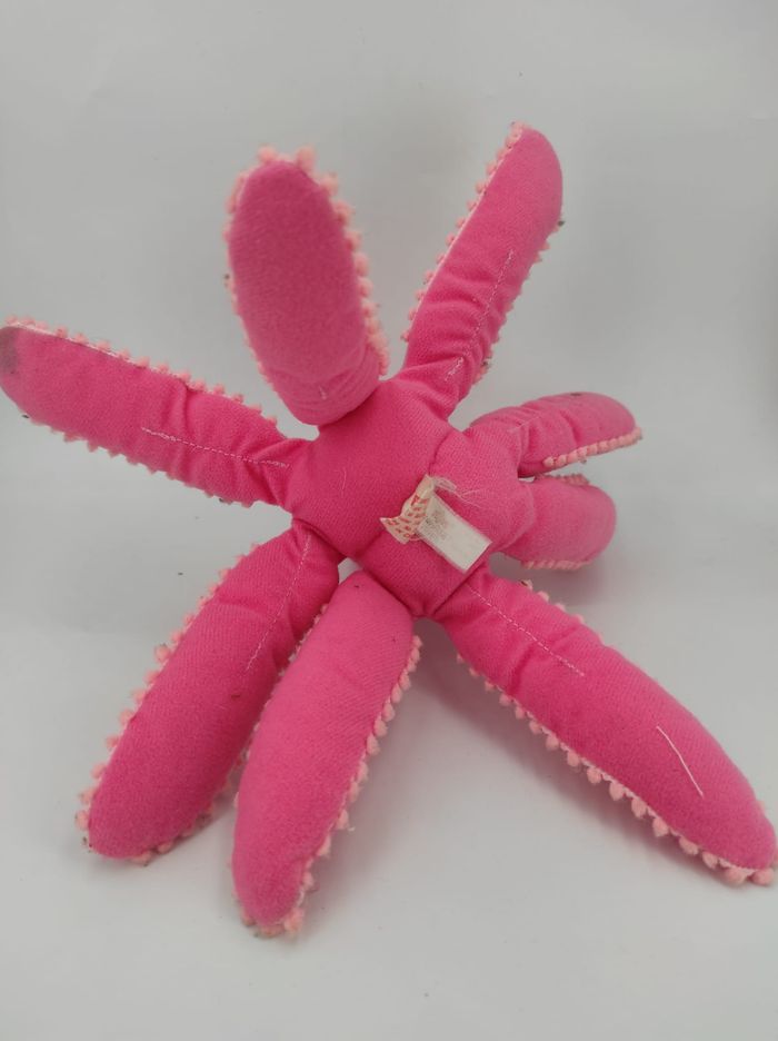 Peluche Pieuvre rose Vintage Russ Berrie - photo numéro 4