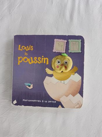 Livre marionnette Louis le poussin