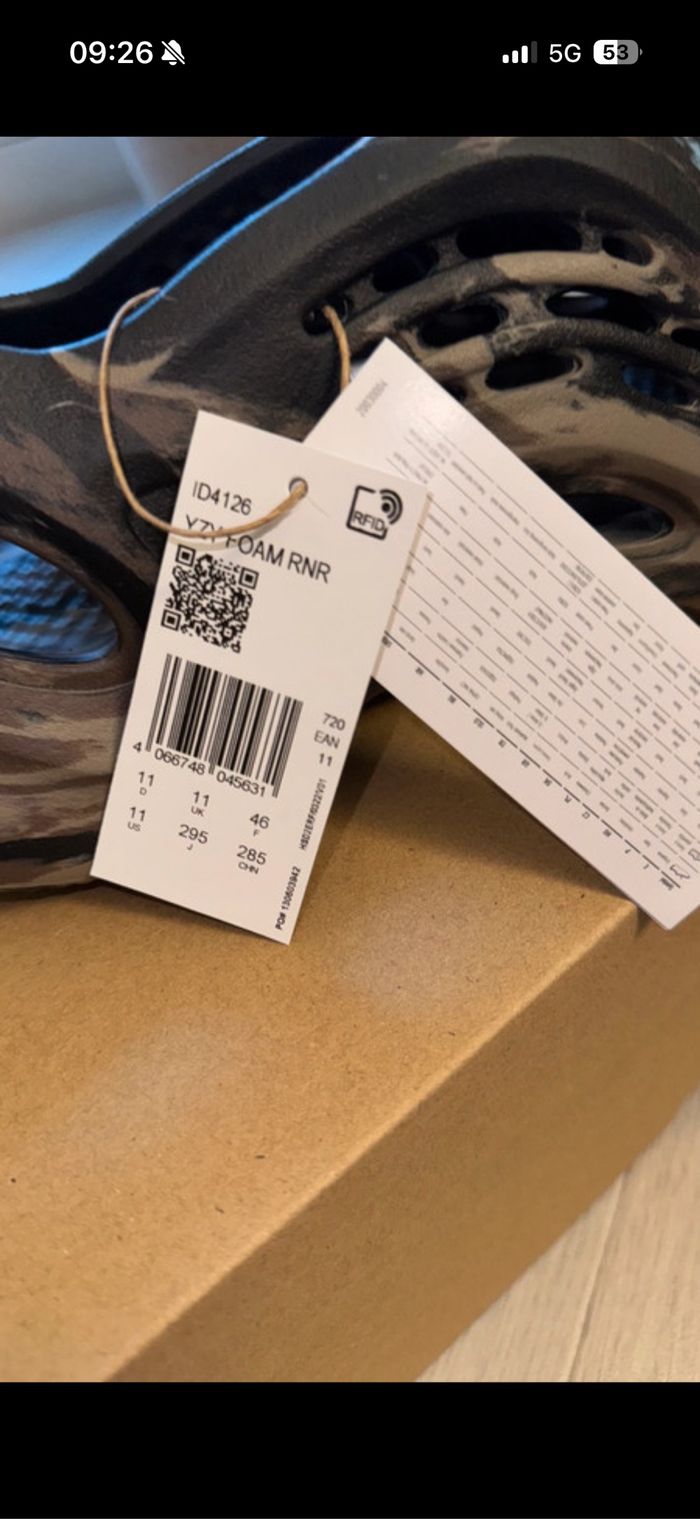 Yeezy foam RNR - Mx cinder - photo numéro 5